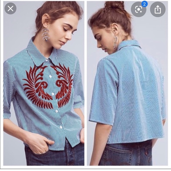 Marne Button Down by Hemant & Nandita - Picture 3 of 4